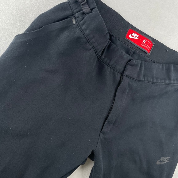 Nike Tech Fleece Cropped Jogger Pants Black Mens M Athletic Casual Sporty Sweats - Picture 3 of 12
